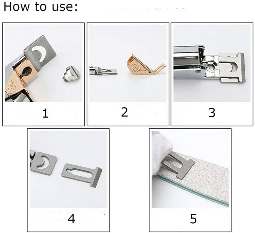 NAILWIND Acrylic Nail Clipper, 1 Pcs Professional Gel False Nails Tips Cutter, Fake Nail Clippers, Cutter Trimmer Stainless Steel Manicure Nail Art Tools (GOLD) - Image 9