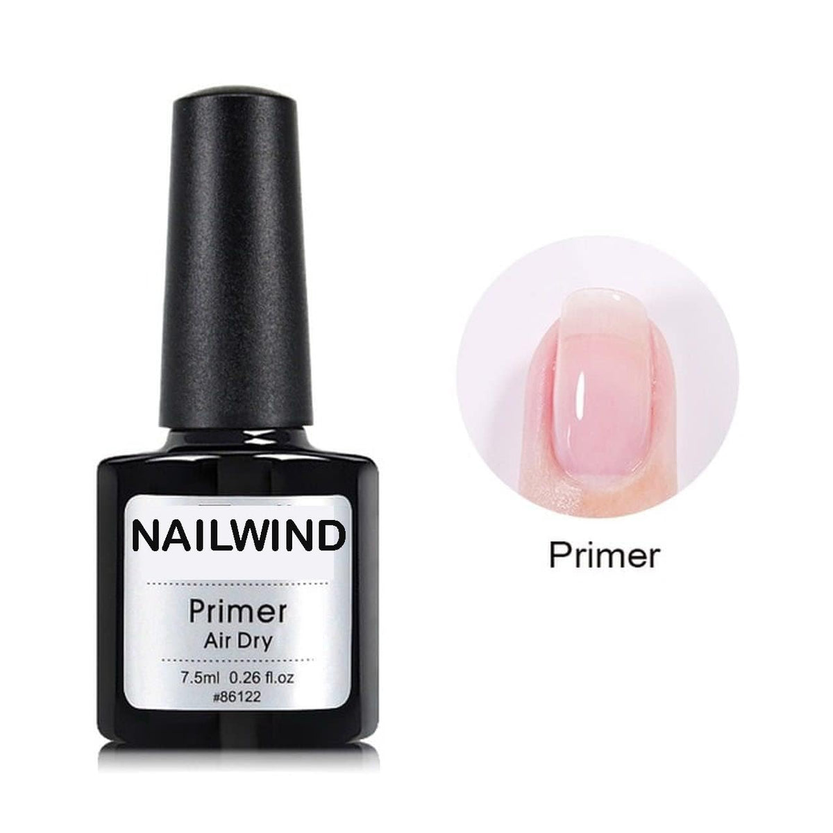 NAILWIND Nail Primer, Fast Air Dry, No Lift Prep for Gel and Acrylic Powder, Foundation for Long-lasting Nail Polish 7.5ml - Image 2