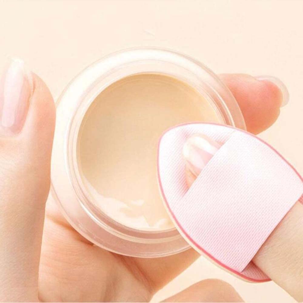 COSLUXE Mini Finger Powder Puff 4 pcs Finger Makeup finger beauty blender Sponges, Mini Soft Cosmetic Finger Puff, Perfect for Foundation, BB Cushion, Cream, Concealer - Image 4
