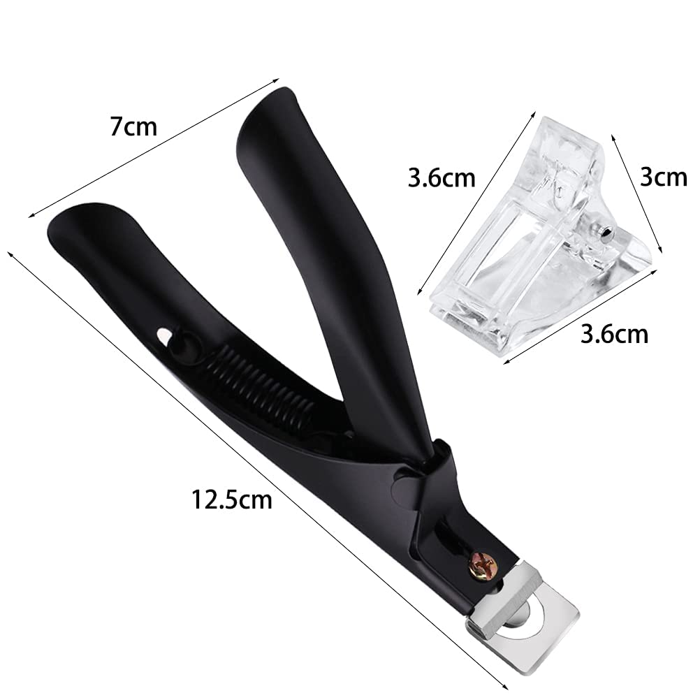 NAILWIND 5 PCS Nail Tips Clips for Polygel Nail Forms, Nail Tips Clips Kit for Polygel Nail Clip, Clear Nail Tips Clip for Polygel Nail Kit with 1 False Nail Tip Trimmer - Image 3