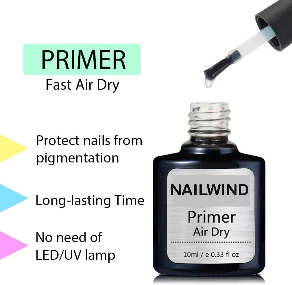 NAILWIND Nail Primer, Fast Air Dry, No Lift Prep for Gel and Acrylic Powder, Foundation for Long-lasting Nail Polish 7.5ml - Image 5