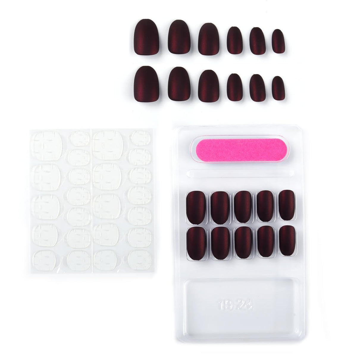 NAILWIND 24 Natural French Short False Nails Acrylic Full Cover Nails,Natural Fake Nails Delicate & Comfortable for Women and Girls (N40, 24 Count -Pack of 1) - Image 3