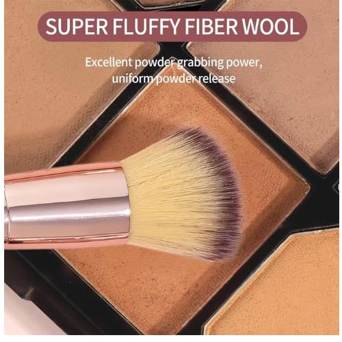 COSLUXE BEILI 5 Pcs Double Ended Makeup Brush Set, Dual-Head Brushes for Foundation, Powder, Blending & Eyeshadow, Soft Synthetic Fiber Travel Makeup Brushes - Image 5