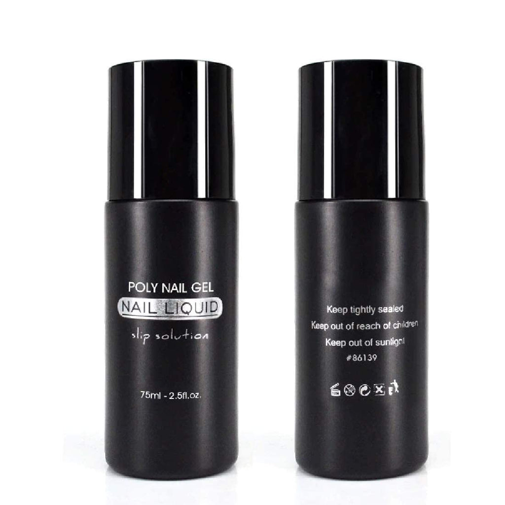 NAILWIND Slip Solution Poly Gel Kit - 75ml Slip Solution for Poly Nail Gel, Nail Extension Liquid Solution Anti-stick Tools with Nail Art Brush Starter Kit for Poly Extension Nails - Image 6