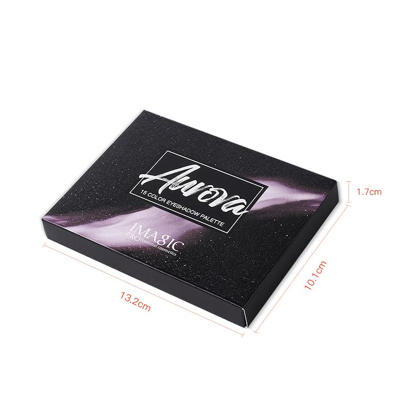 IMAGIC 15 Color Aurora Eyeshadow Palette, Eyeshadow Matte Shimmer Finish Make up Palette Highly Pigmented - Multicolor 15x1.2g - Image 5