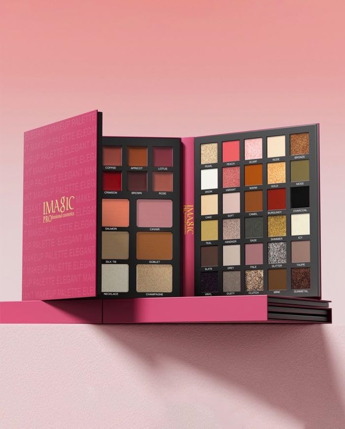IMAGIC Elegant Makeup Eyeshadow Palette, All In One Set 79 Colors Makeup Kit Matte Shimmer Eye Shadow Highlighters Contour Blush Powder All In One Makeup Palette 99.5g - Image 8
