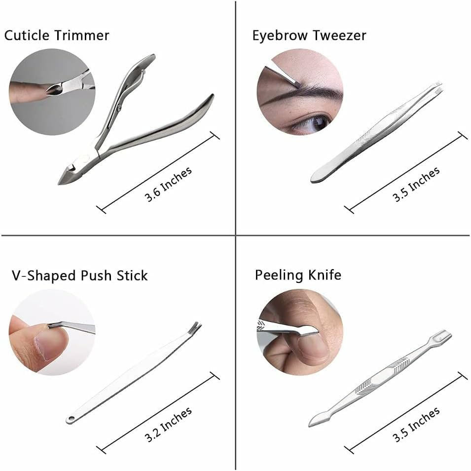 NAILWIND Nail and Foot Care Kit - Easy Callus Removal - Professional Beauty Tools, Pedicure Tools for Feet - 8 in 1 Pedicure Kit | Foot Scrubber for Dead Skin, Callus Remover, Foot Scraper, Foot File, Pitchfork, Filer for Nail Repair - 1 Set - Image 8