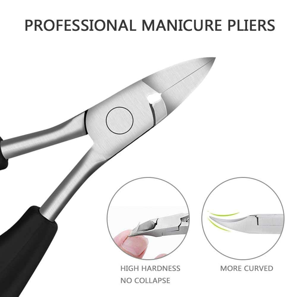 NAILWIND Nail Clippers for Thick Nail & Ingrown Toenails, Toe nail Clippers for Men, Women, Seniors, Sharp Curved Blade, Professional Pedicure Tool Gift - Image 4