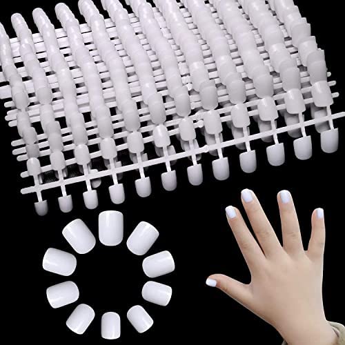COSLUXE Fake Nails Nail Tips Acrylic, Soft Gel Press on Nails Full Cover Artificial Nails for Nail Salon DIY Nail Design Practice 240 - Image 6