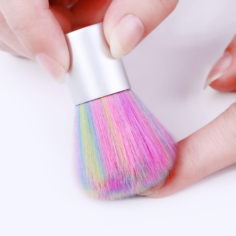 NAILWIND Color Soft nail Cleaner Brush, Mini Nail Art Dust Makeup Remover Brush, Soft Kabuki Cleaner for Makeup, - Image 2