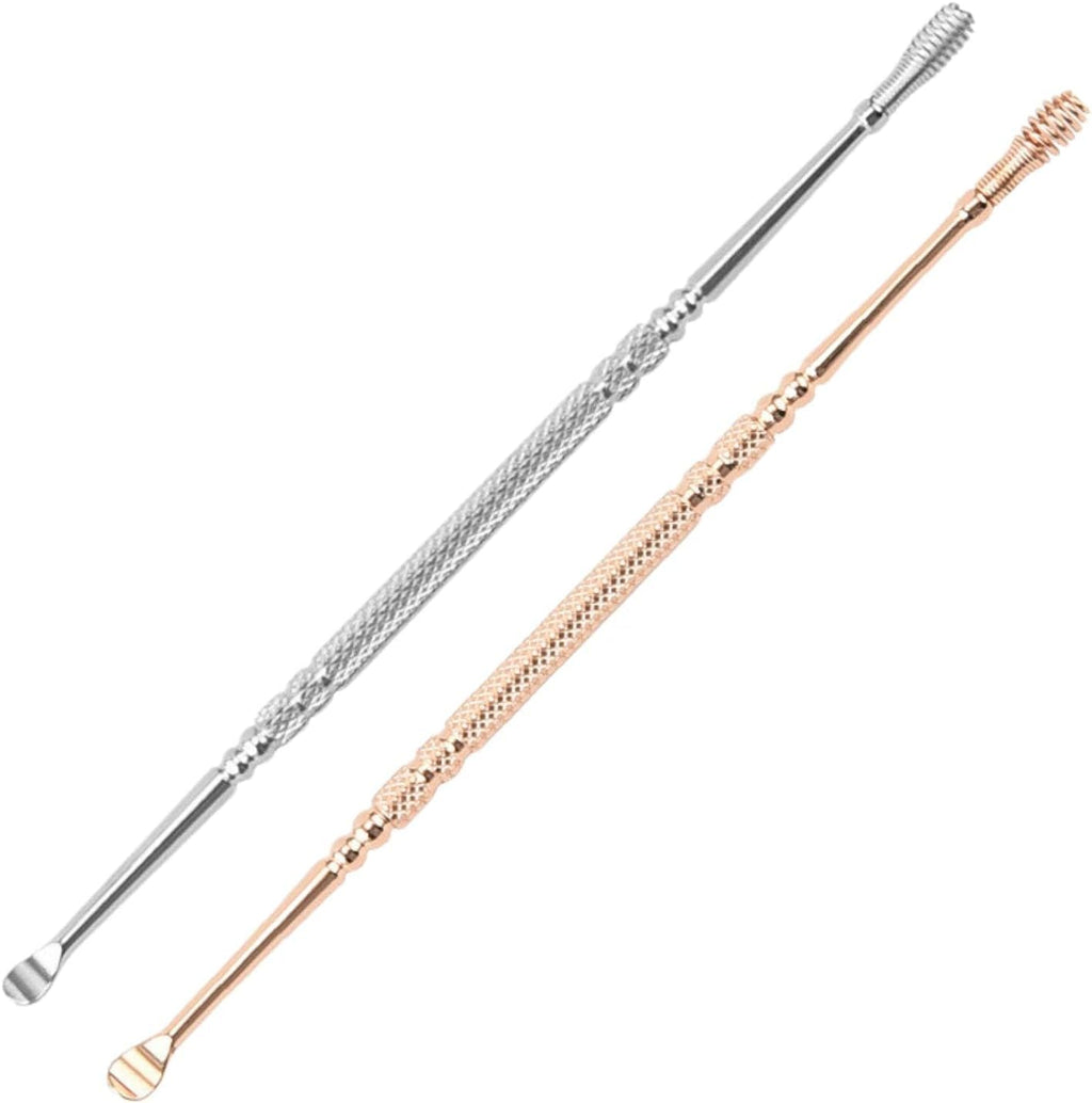 NAILWIND Ear Wax Cleaner Tool Set, Ear Wax Removal Spring Ear Wax Cleaner Tool Set,2 Pcs Professional Ear Cleaner, Stainless Steel 360? Spiral Ear Massage Cleaning Tool with Cleaning Brush and Storage Box - Image 2