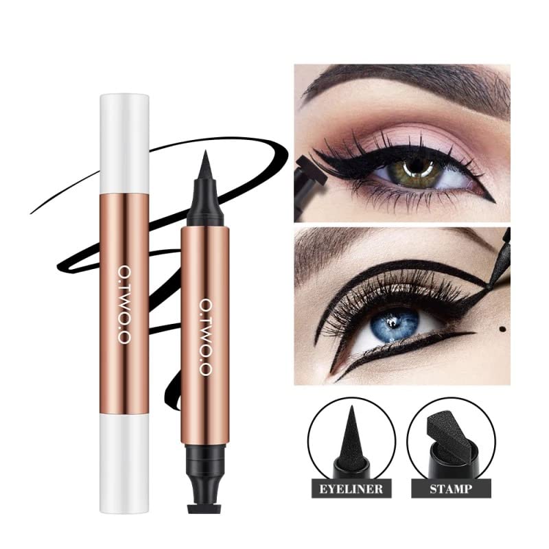 O TWO O Liquid Eyeliner, Cat Eyes Stamp Eyeliner Pen, Waterproof Fast Dry Double-ended Eye Liner For Women girls - Image 2