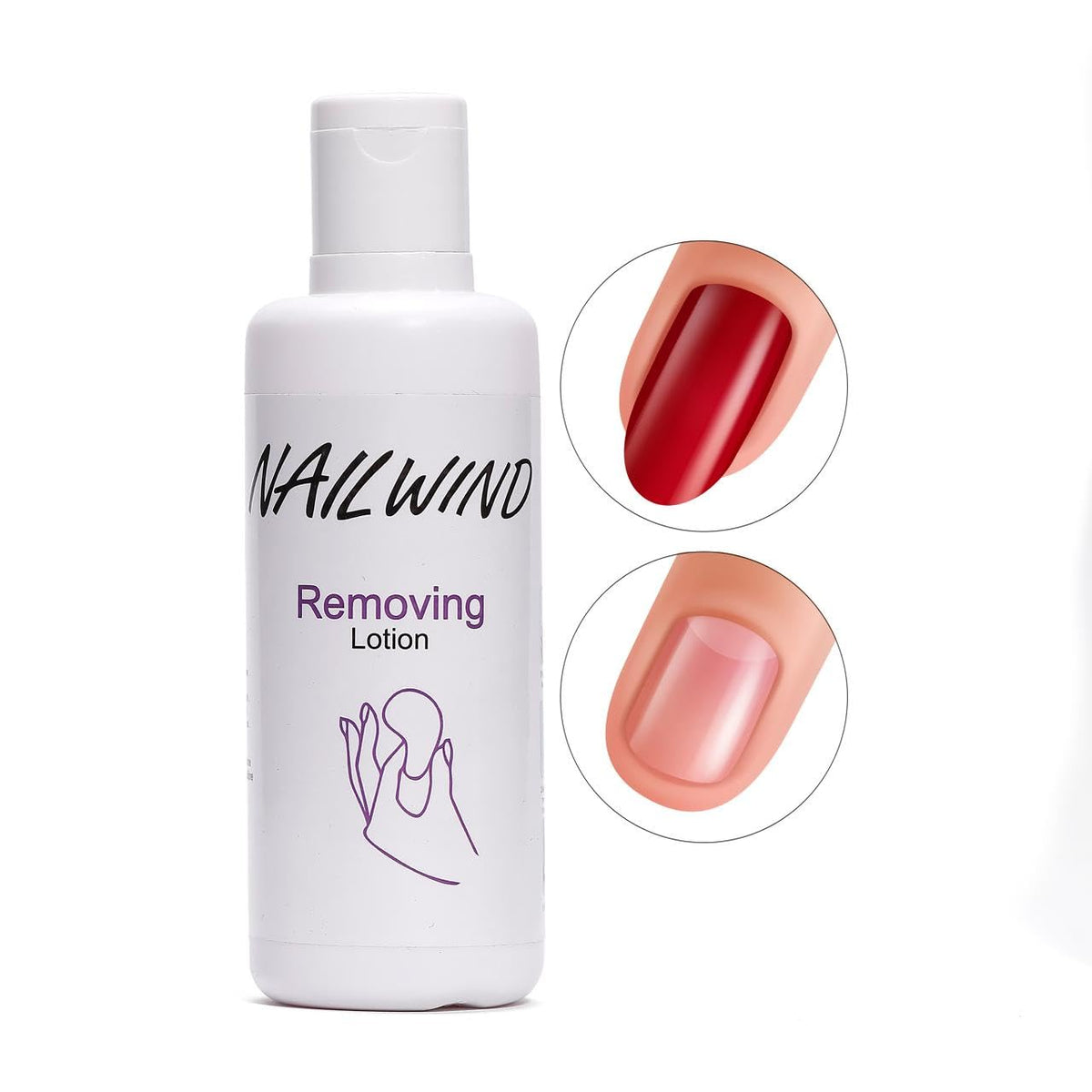 NAILWIND Removing Lotion 100ml, Professional Soak off Gel, Remover your nail extensions - Image 2