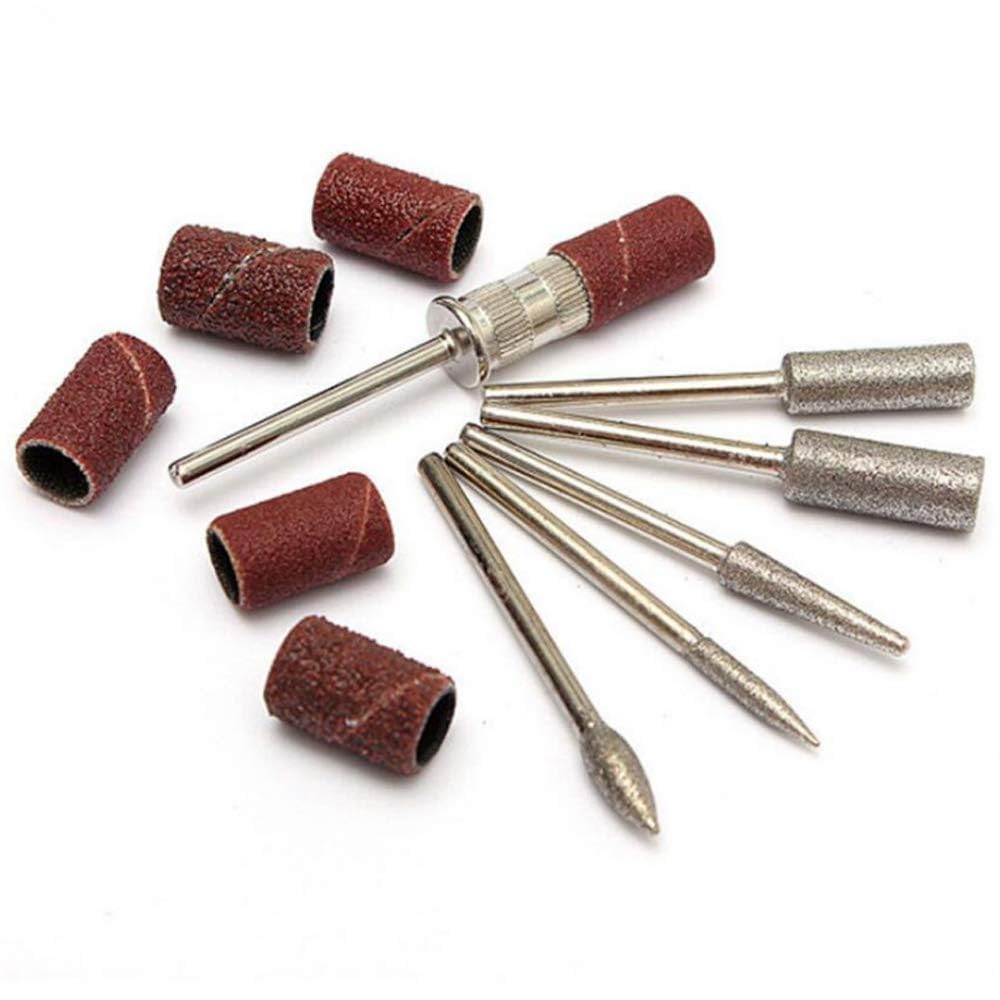 NAILWIND Nail Drill Bits Set Cuticle Tools, Electric Nail Drill Bits Kit 3/32",Nail Drill Machine for Nail Bits, Nail Polishing Clear and Care (Drill Bits, 6 - PCS) - Image 4