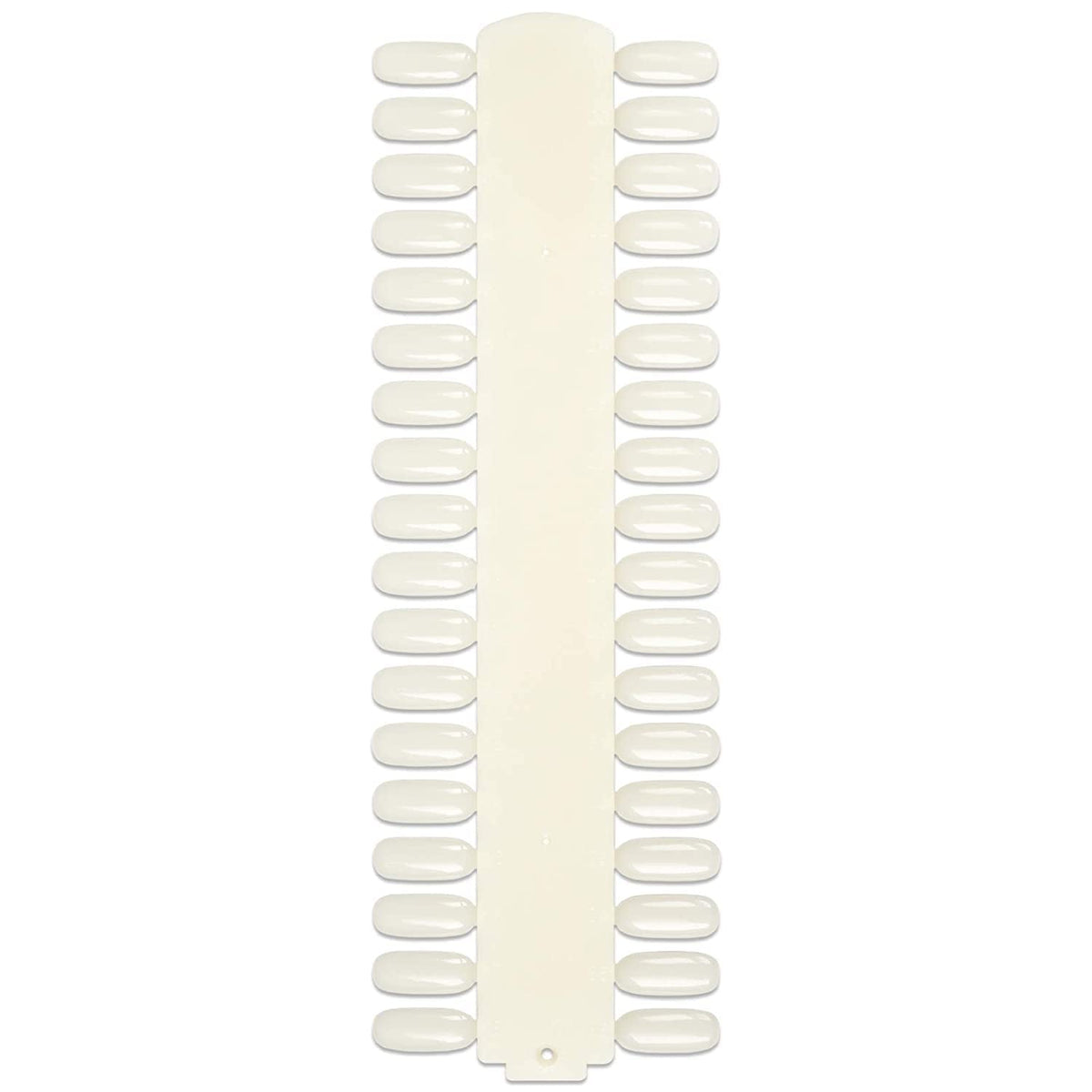 NAILWIND 48 Tip Nail Tip Display Palette Board, for Nail Art Design Pattern Practice and Swatch Nails Polish Colors Board Natural Color, PACH OF 1