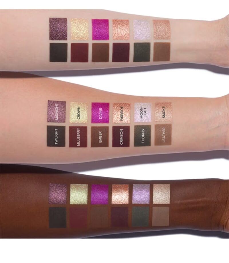HUDAMOJI Fall Romance 12 Colors Eye Shadow Palette,Makeup Palette Matte Shimmer 12 Colors - Highly Pigmented, Ultra-Blendable, Natural Velvet Texture Eyeshadow Palette 14g - Image 2