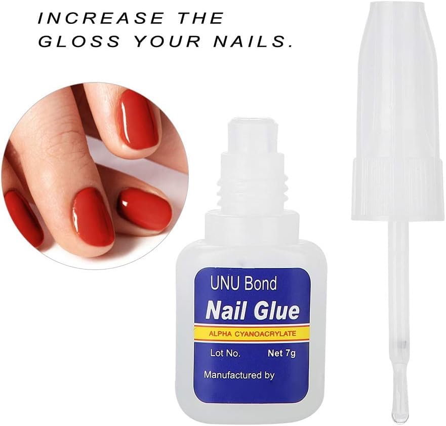 Cosluxe Brush On Nail Glue For Artificial Or Fake Nails for Women, girls - (10 Gram) Strong Glue, Adhesive Nails Soft and Not Damage Nail - Image 6