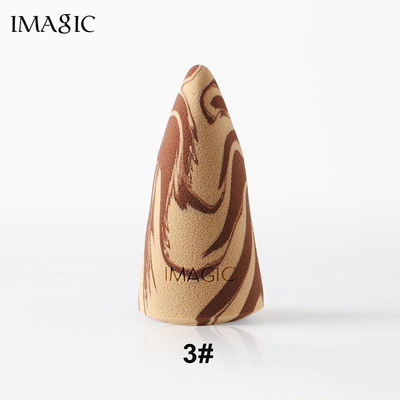 IMAGIC PROfessional Cosmetic Duo Color Top Hill Makeup Sponge Wet & Dry Use Soft Non-latex Material Puff (03) - Image 5