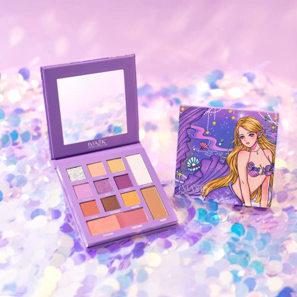 COSLUXE IMAGIC PROfessional COSMETIC THE MERMAID EYESHADOW PALETTE,MAKEUP, FACE PALETTE 15.8G - Image 4