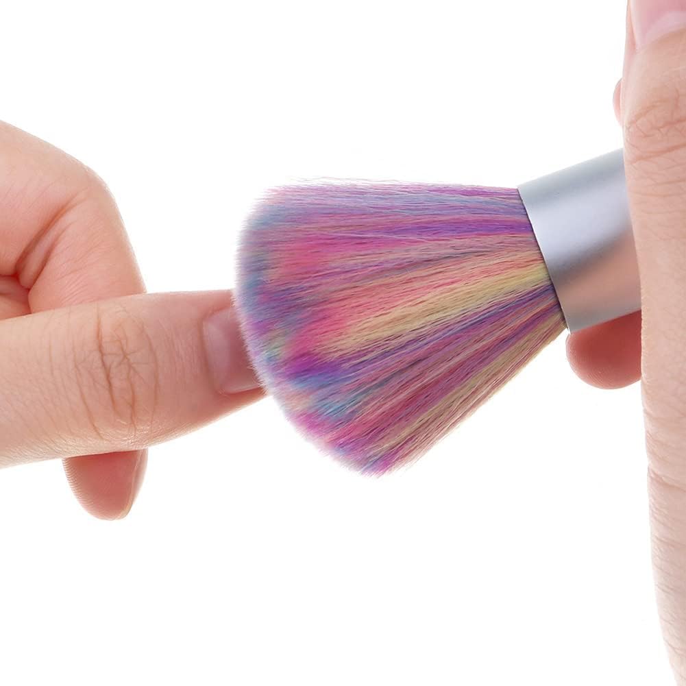MY COLOR Color Soft nail Cleaner Brush, Mini Nail Art Dust Makeup Remover Brush, Soft Kabuki Cleaner for Makeup, - Image 3