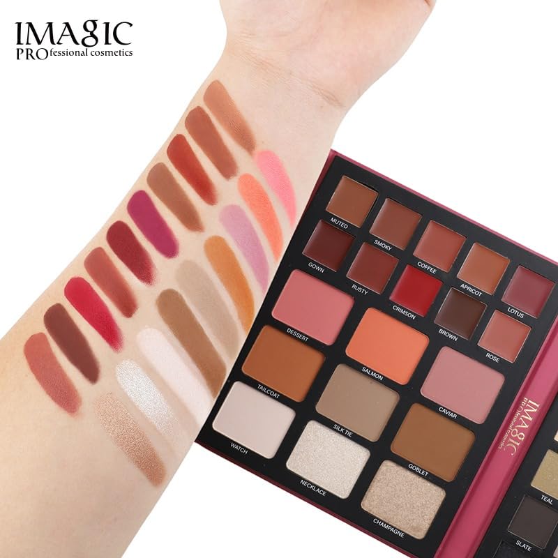 IMAGIC Elegant Makeup Eyeshadow Palette, All In One Set 79 Colors Makeup Kit Matte Shimmer Eye Shadow Highlighters Contour Blush Powder All In One Makeup Palette 99.5g - Image 5