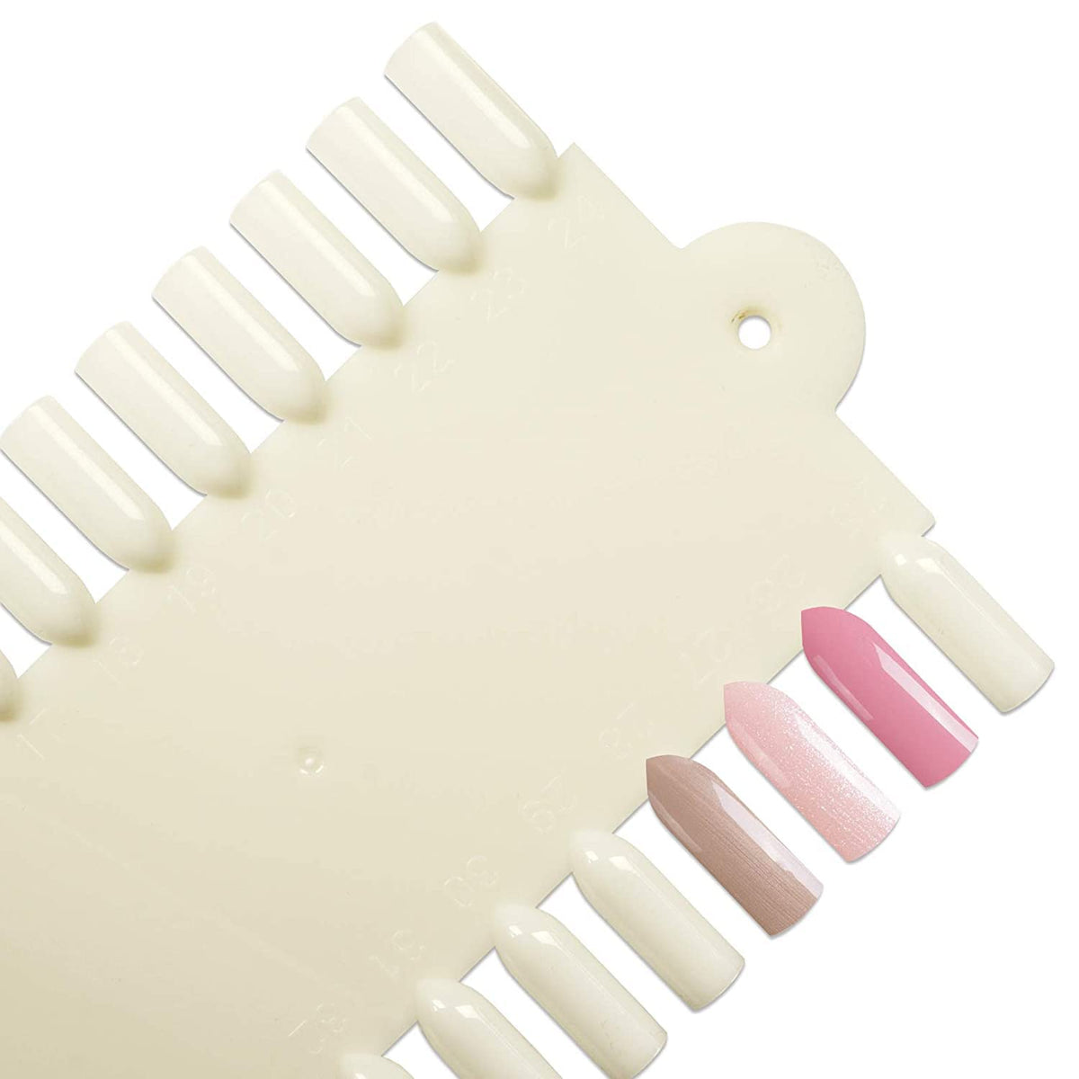 NAILWIND 48 Tip Nail Tip Display Palette Board, for Nail Art Design Pattern Practice and Swatch Nails Polish Colors Board Natural Color, PACH OF 1 - Image 5