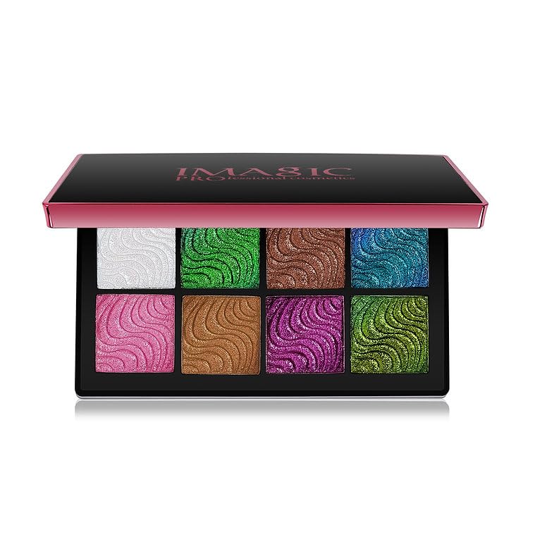 COSLUXE IMAGIC IMAGIC Duo Chrome Shimmery Eye Shadow Palette, 8 Color Chameleon Eyeshadow Palette, 7.2G