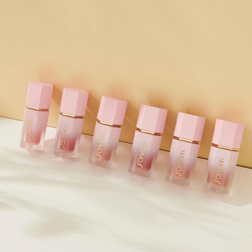HUDAMOJI Soft Cream Blush Makeup, Liquid Blush for Face Cheeks, Weightless, Long-Wearing, Smudge Proof, Natural-Looking,Make Up Gift for Women Girls (Multicolord, 6- PCS SET) - Image 4