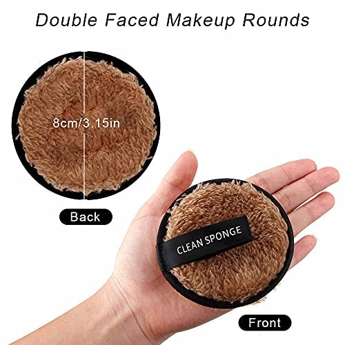 Cosluxe Makeup Remover Pads I Reusable makeup remover cotton pads I Multi-functional Soft Fiber I Facial Cleansing Pads for Face Makeup I Perfect for Chemical Free Removal of Eye Makeup 1 - Image 4