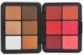 COSLUXE X DAROGE Professional Makeup Blush & Contour Palette, Rechargeable/Refillable Invisible Cover Advanced Look 12 Color Blush, Contour & Powder Palette 24g 0.84oz