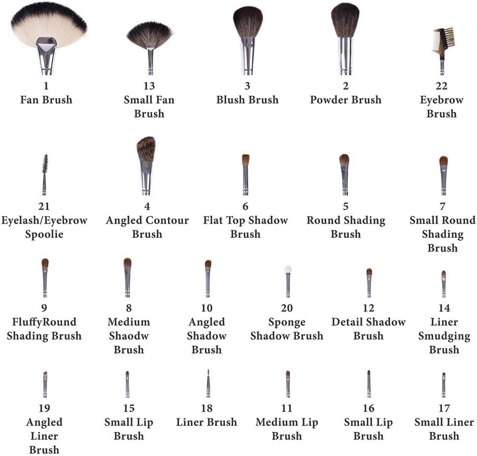 BEILI Professional Makeup Brush Set, Synthetic Foundation Powder Concealers Eye shadows Blush Makeup Brushes - Pack of 15 - Image 3