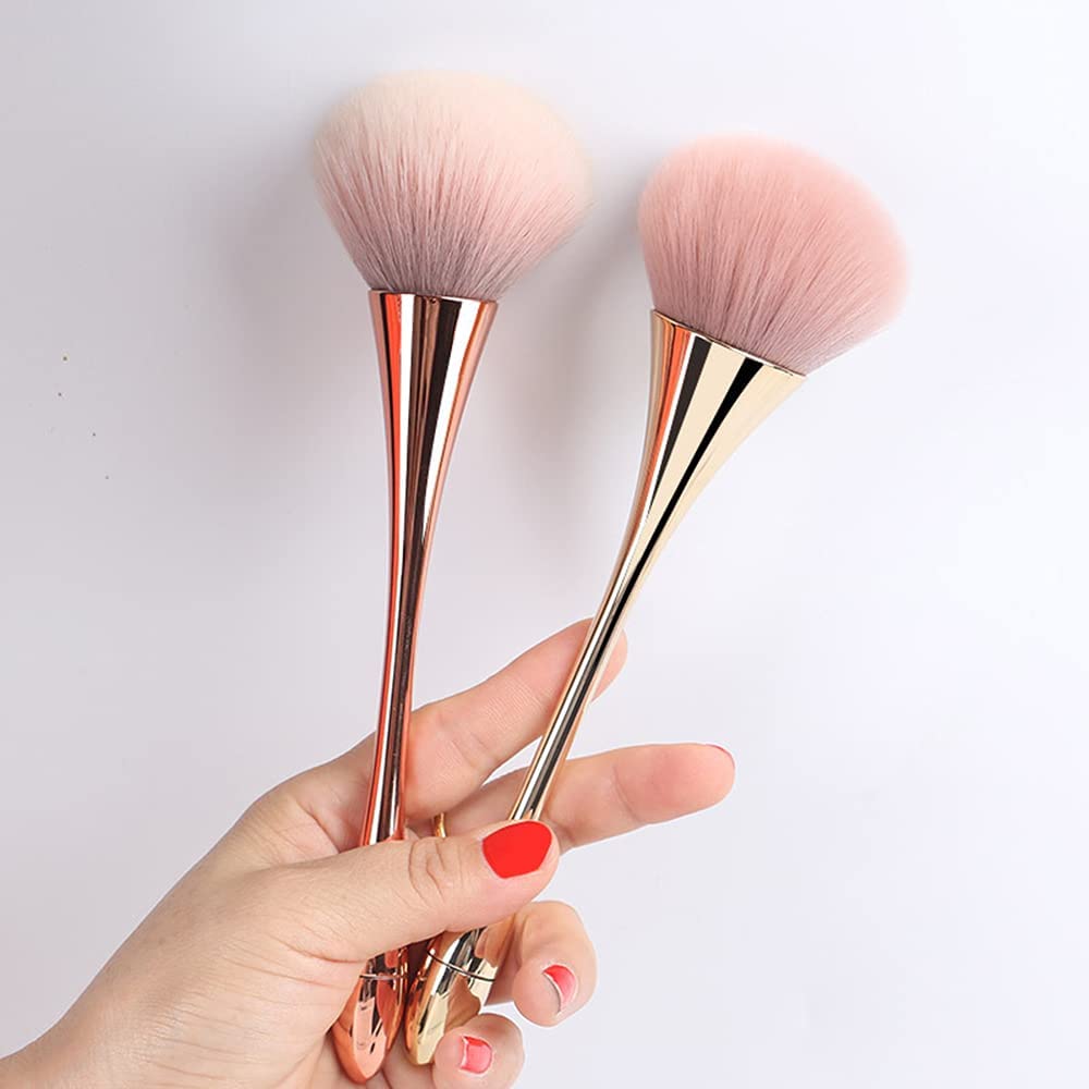 NAILWIND Nail Art Brush, Soft Nail Art Dust Remover Brush Long Handle Manicure Nail Art Tools for Acrylic or Makeup Powder Blush Brushes - Image 2