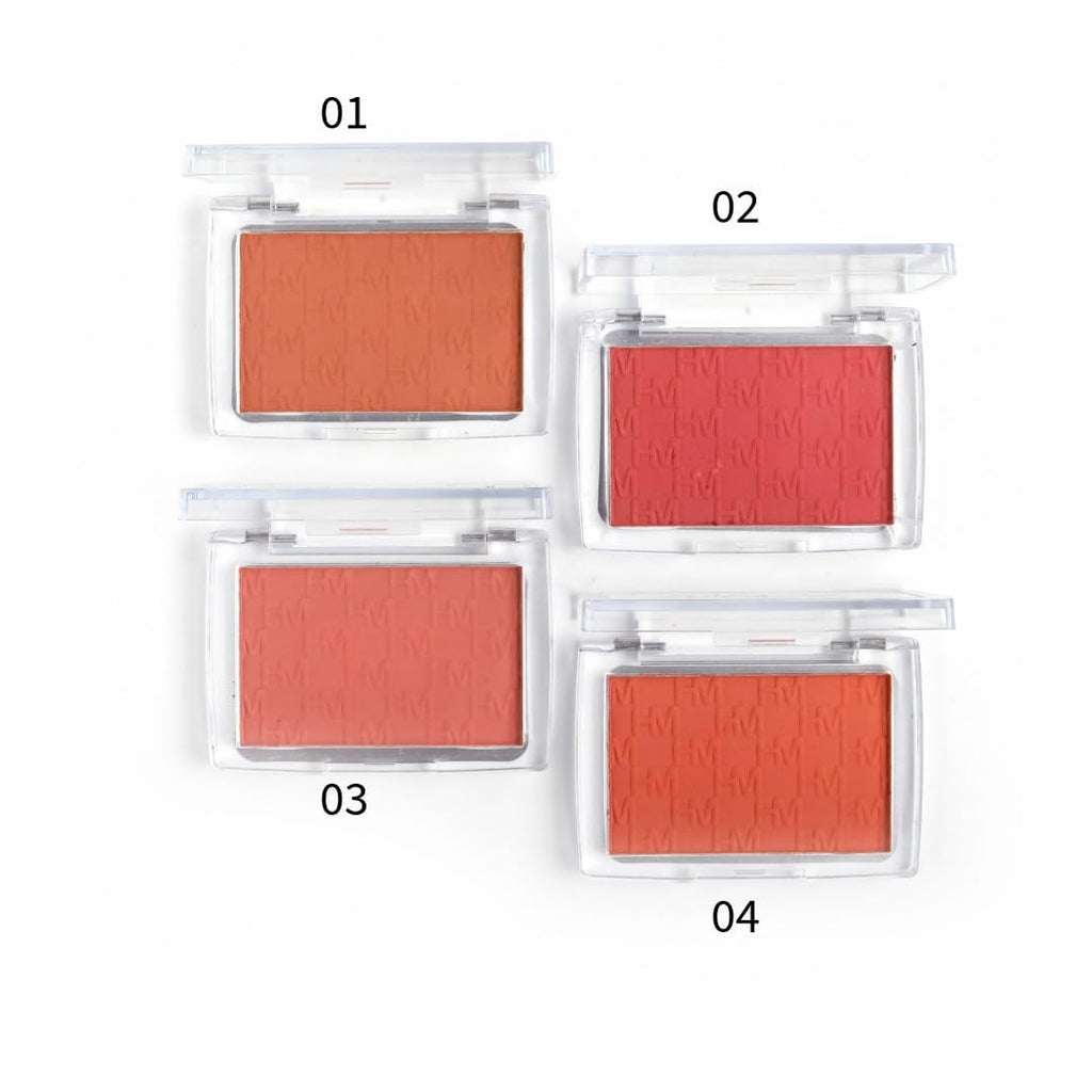 HUDAMOJI Blush Powder | Matte Blusher Face Makeup | Radiant Glow Face Blusher, Blendable Formula, Long Lasting Moisturizing, Ultra Fine Lightweight Texture | 5g (04) - Image 2