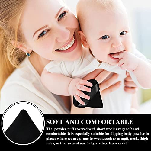 COSLUXE Pure Cotton Powder Puff, Triangle Wedge Shape for Contouring, Under Eyes and Corners, Makeup Tool PACK OF 6 - Image 5