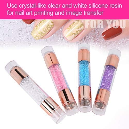 NAILWIND Nail Stamper Kit, Nail Stamping Plates Double Ended, Manicure Stamping Plates Clear Printing Exiqiusite Scraper for Home for Salon - Image 5