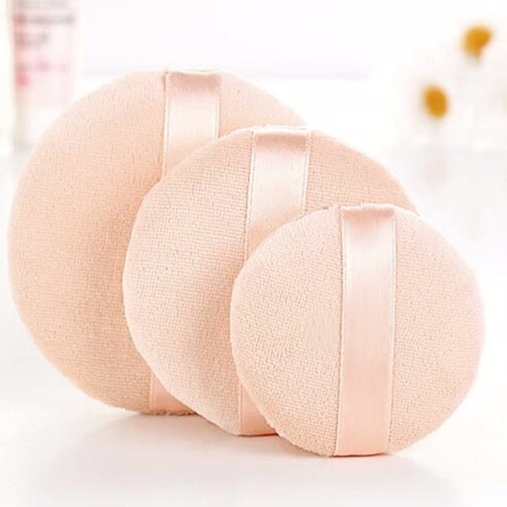 Cosluxe Pure Cotton Powder Puff,Puff, for Powder Foundation, 3 Normal size, Blending for Loose Powder Mineral Powder Body Powder (PACK OF 12, BIG) - Image 3
