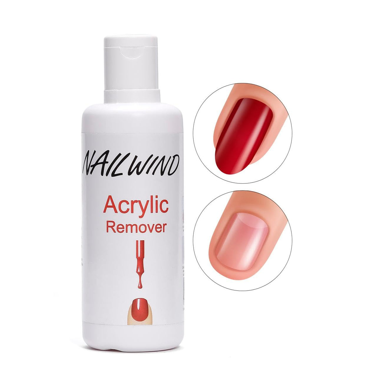 NAILWIND Acrylic Remover, Gel Nail Polish Remover for Nails, Quick & Easy Nails Polish Remover 100ml - Image 3
