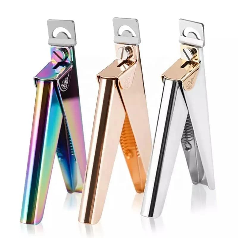 NAILWIND Acrylic Nail Clipper, 1 Pcs Professional Gel False Nails Tips Cutter, Fake Nail Clippers, Cutter Trimmer Stainless Steel Manicure Nail Art Tools (SILVER)