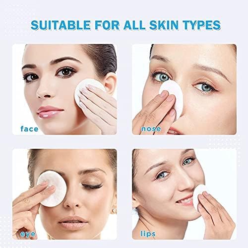 COSLUXE Cotton Pads for Face Make Removal 80 Soft Round Pads - Whit 80 - Image 5