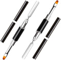 NAILWIND Dual-Ended Poly gel Nail Brush & Picker, 2 in 1 Designs Poly gel Nail Brushes, Stainless Steel Gel Nail Brush Poly gel Slice Tool for Poly Gel UV Gel Acrylic Nails Extensi