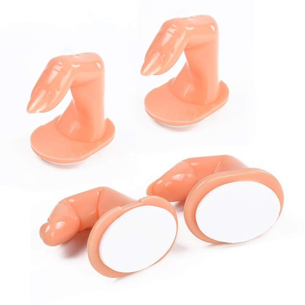 Cosluxe Practice Manicure Fingers Fake Training Fingers for Acrylic Nail Practice Finger Nail Art Training Display Decoration Without Nails 5 Pieces - Image 2