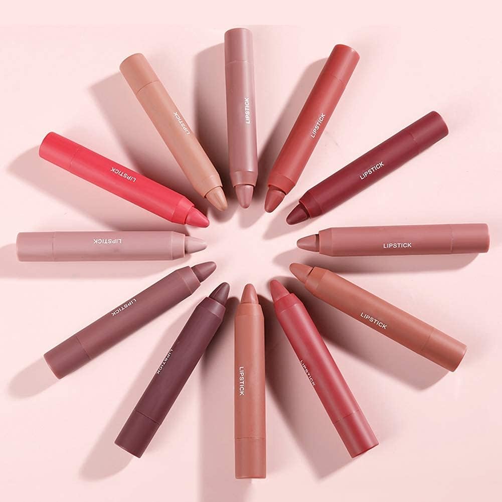 My Colors 3 Colors Smooth Matte Crayon Lipstick Set, Long Lasting Matte Waterproof Not Fade Cream Lipstick Lip Makeup for Women (B - Avocado) - Image 6
