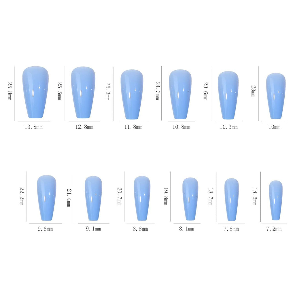 NAILWIND 24 Color Press On Nails Fake Nail 576Pcs, Press on Nail, Artificial Nail Extensions Combo in Multicoloured, Full Cover Glossy Nude False Acrylic Nails for Women Girls - Image 5