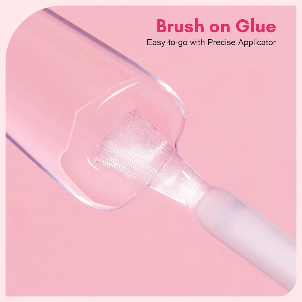 NAILWIND Brush On Nail Glue - Fast Drying Adhesive for Glue-On Nails & Repairs with Brush-On Applicator, Ideal for Tips & Wraps, Net 10ml - Image 8