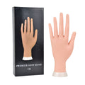 NAILWIND Practice Hand for Acrylic Nails, Fake Nail Hand Practice, Flexible Bendable Mannequin Rubber Hand, Manicure Hands Nails Art Hand Training Hand for Nail Practice 1-Pcs
