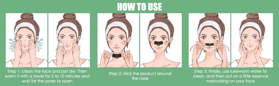 COSLUXE Nose Strips, Pore Strips for Blackheads, GREEN TEA Nose Blackhead Remover Deep Cleansing Noses Poree Striips for MEN & WOMEN 10 Strip in Pack of 1 - Image 7