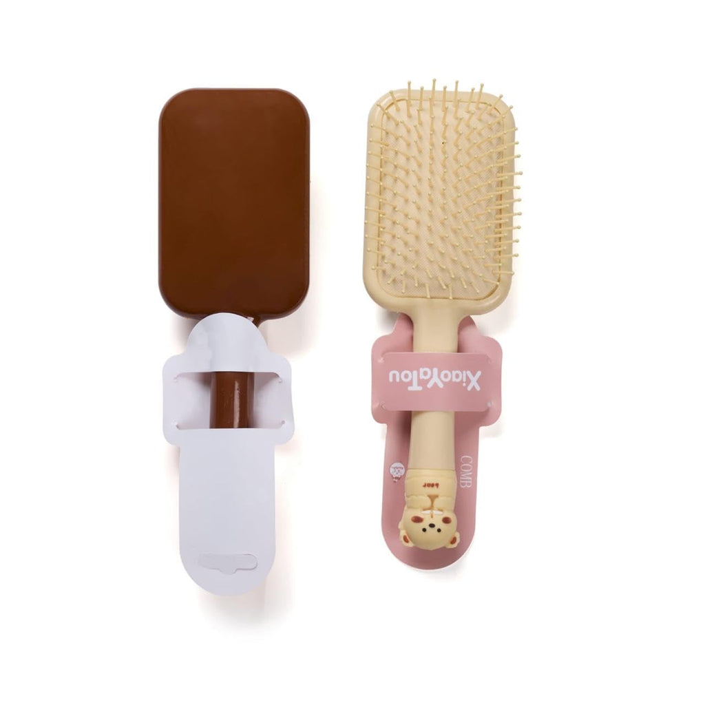 COSLUXE x Hair Brush, Rectangular Detangle Hair Brush Comb for Girls, Women Kids/Hair Comb - Girls Gifts - 1pcs Bear- Rectangular, 1 - Image 3