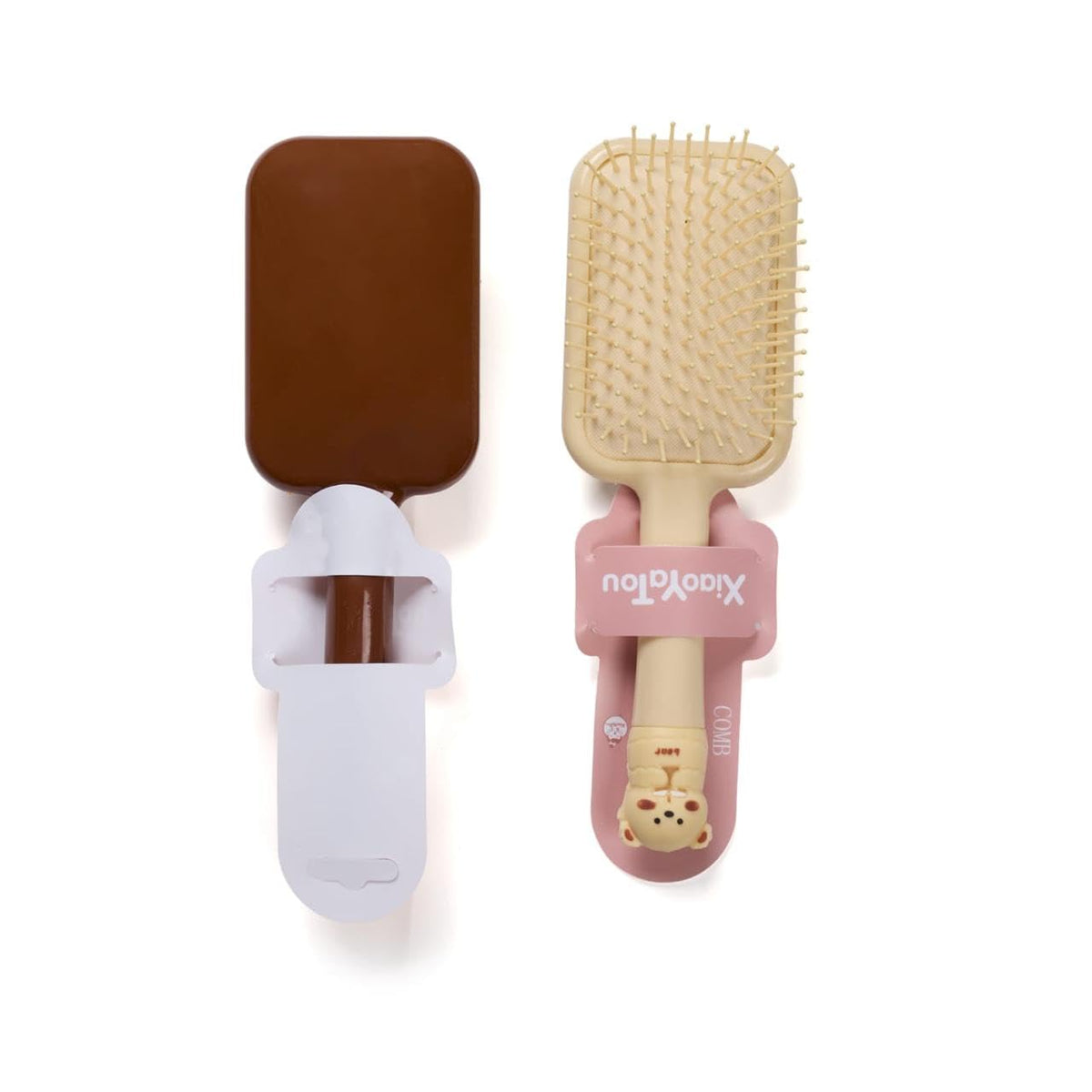 COSLUXE x Hair Brush, Rectangular Detangle Hair Brush Comb for Girls, Women Kids/Hair Comb - Girls Gifts - 1pcs Bear- Rectangular, 1 - Image 3