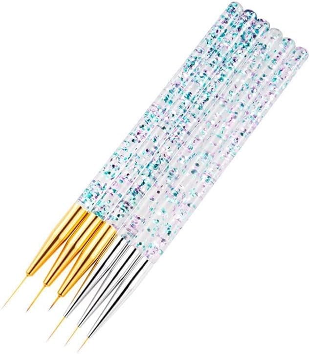 MY COLORS 3 PCS Nail Art Liner Brushes, UV Gel Painting Acrylic Nail Design Nylon Brush, Nail Painting Drawing Pens (7/9/11mm) - Image 8
