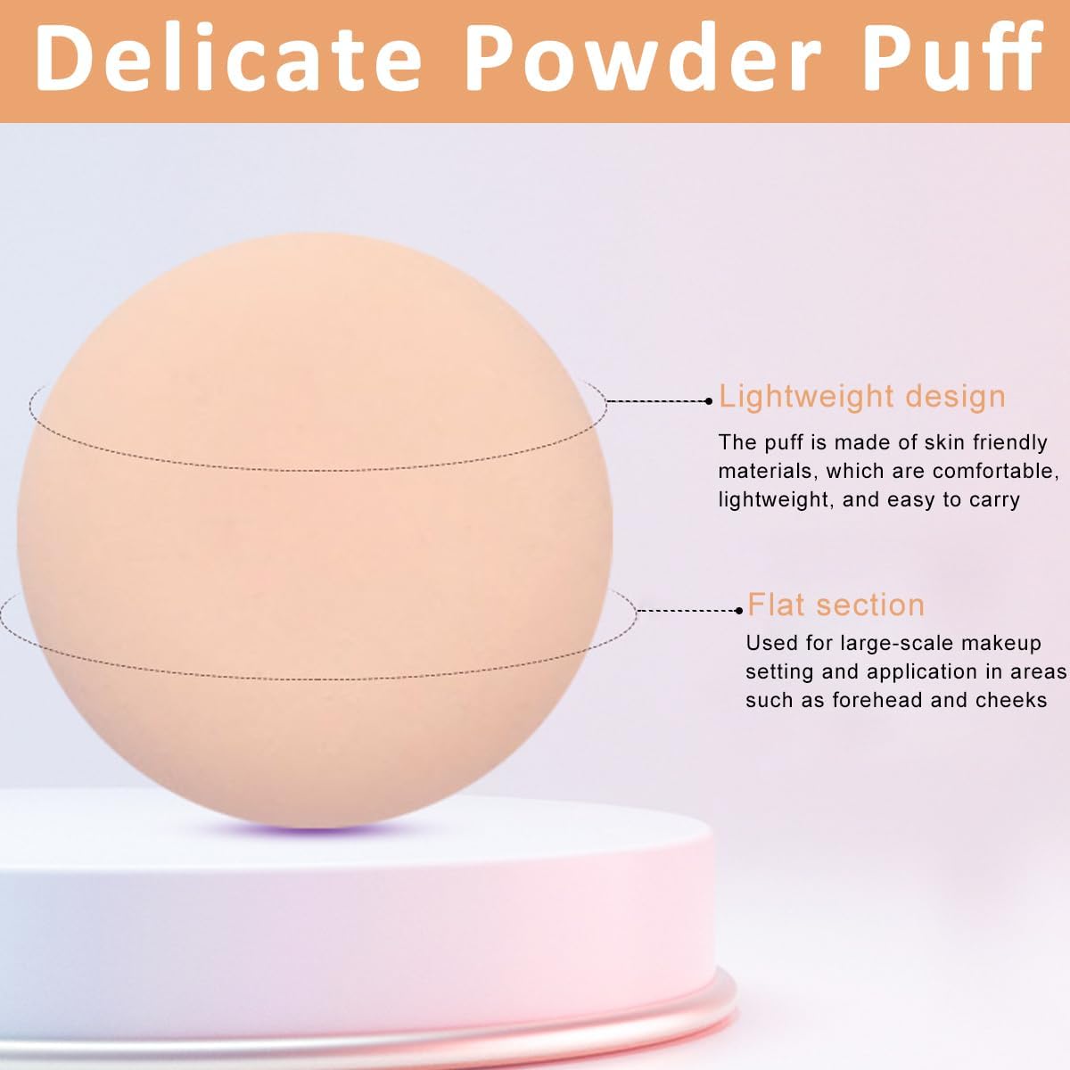 PNF PROFESSIONAL 6pcs Mini Round Makeup Puff makeup sponge for blending foundation powder puff - Image 5